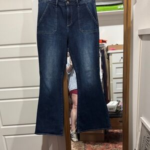 DRIFTWOOD Indigo Flare Wide-Leg Jeans